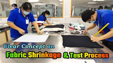 Shrinkage Or Dimensional Stability to wash Test Process For Fabric